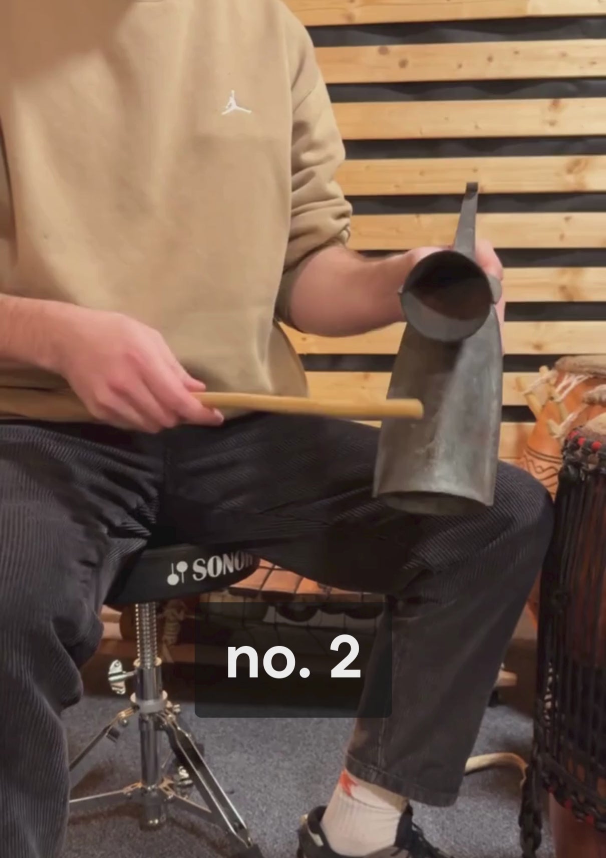 Ewe Gankogui Double Bell M